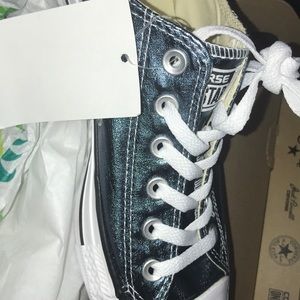 metallic converse